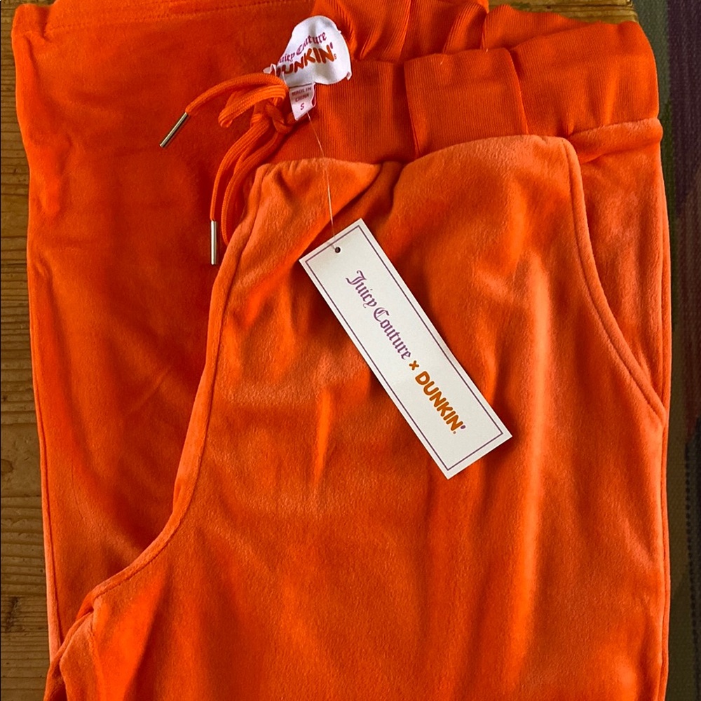 Juicy Couture Orange Velour Sweatpants